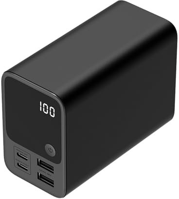 Batterie Externe 200 W Haute Puissance, Charge Rapide bidirectionnelle, Grande capacité de 27 000 mAh, idéale pour Smartphones, Ordinateurs Portables et tablettes.