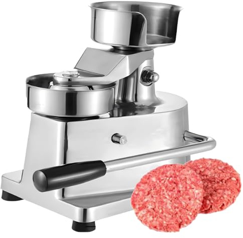 ExoticaBlend Pressa per Hamburger Professionale in Acciaio Inox Pressa per Hamburger, Macchina per Hamburger di Manzo per Impieghi Gravosi, Macchina per la Formatura della Carne 15cm
