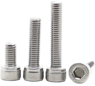 linghaih DIN912 Innensechskantschraube mit Innensechskant M1,6 M2,5 M3 M4 M5 M6 M8 M10 A2-70 304 Edelstahl-Inbusschrauben Sechskantschrauben(3mm,M1.4 50pcs)