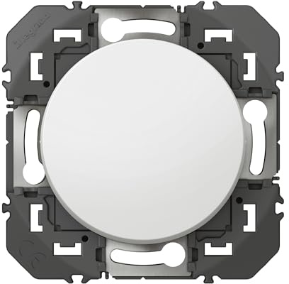 LEGRAND | Interrupteur permutateur Dooxie, Blanc, pour l'ajout d'un troisième point de commande, installation encastrée, fixation à vis