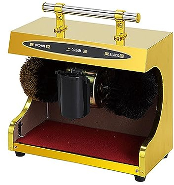 Electric Shoe Polisher Machine, Automatic Stainless Steel Household and Commercial Brush Shoeshine, Vertical Design for Easy Use and Efficient Cleaning