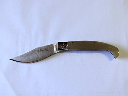 pattadesa COLTELLO PATTADA SARDO MANICO CORNO BOVINO LAMA PANCIUTA CM 10 (3F)