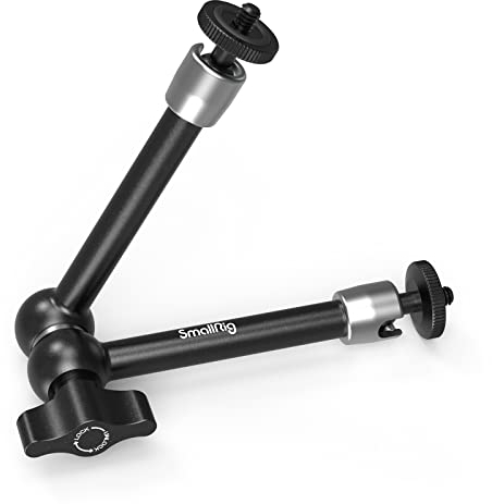 SMALLRIG 9.8 inch Adjustable Articulating Magic Arm with Both 1/4 Thread Screw for LCD Monitor/LED Lights - 2066B