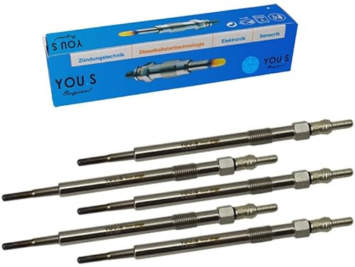 YOU.S Original 30777311 Glühkerzen Länge 135 mm Spannung 7 V (5 Stück)