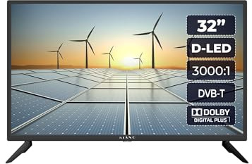 Kiano Slim TV Televisores 32 Pulgadas 80 cm |Triple Tuner DVB-T2 Ci Ci+ | LED HD TV Pantalla | 2 HDMI Entradas | Multimedia USB | Dolby Audio | PVR | Hotel Mode | Negro | Modelo 2022