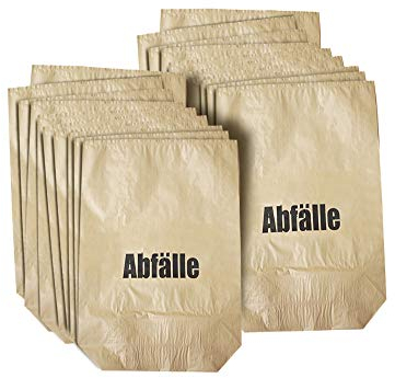10er SET DEISS 07001 - Papiersäcke braun - 70 Liter - Maße (LxBxT): ca. 85 x 55 x 20 cm/Papier-Müllbeutel/EMIL DEISS