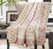 Cozyholy Colcha Original de Retazos 100% algodón, tamaño matrimonial, Queen, Color Rosa, Floral, Colcha Reversible, Vintage, Shabby Chic, Acolchada, Manta para Cama o sofá