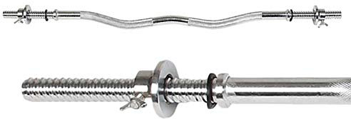 Langhantel Gewichtsstange 4ft - 5ft Gewichtheben Workout EZ Curlstange Gym Bar für das Training Fettabbau,120cm