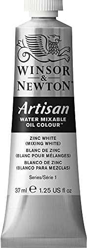 Winsor & Newton Artisan Water Mixable Oil Paint, Zinc White - Mixing White, 37ml Tube