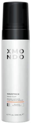 XMONDO Hair Wavetech Wave Foam, Vegan Styling Foam for Wavy Hair with Pro-Vitamin B5 and Nutrients to Hydrate Hair, Enhance Natural Curl Pattern and Fight Frizz, 6.7 Fl. Oz