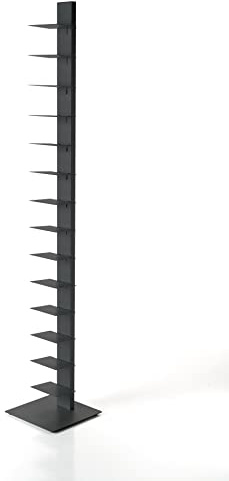 ZStyle BBB ITALIA Estantería SAPIENS de pie, estantería independiente con estantes (202 cm, Antracita)