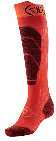 Sidas Calcetines de esquí Merino Junior Calcetines de esquí para niños, naranja, 31-34