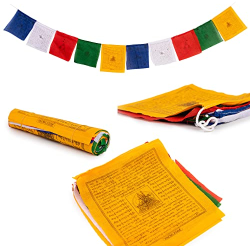 Tibetan Prayer Flags - Handmade in Nepal with Seahorse - Pack of 10