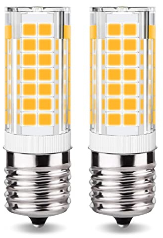 KINDEEP Ceramic E17 LED Bulb for Microwave Oven Appliance, 40W Halogen Bulb Equivalent, Warm White 3000K Microwave LED Bulbs, 350LM, 2 Pack
