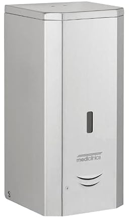 Sprüh/Desinfektionsmittelspender automatisch für Wandmontage 1000 ml Edelstahl, Farbe:Grau