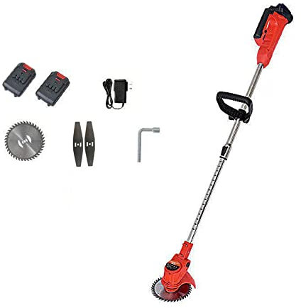 Taglierina/molatrice elettrica a Batteria Senza Fili da 21 V, Tosaerba da 1300 W Alimentato a Batteria con Batteria al Litio al grafene e Caricatore rapido, tagliabordi Elettrico per Bordatura/rifil