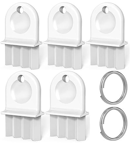GERILKAI Toilettenpapier-Spender-Schlüssel, 5 Stück, Universal, 2 Stück Schlüsselanhänger, Weiß/Opulenter Garten, Kunststoff