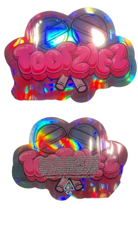 50u Piezas Bolsa de Papel Aluminio Mylan bag Bolsa con Cierre a Prueba de Olor cañamo Resellable Bolsa Plana chivato para Vida Diaria o Fiesta alacenamiento flores secas (3.5g (Candy)