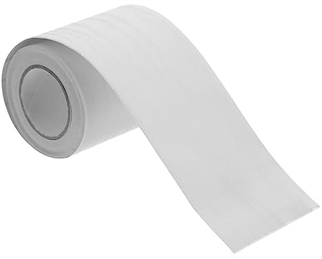 Plinthe Adhésive en PVC Blanc, Moulures de Sol Flexibles | Outils, Couvre les Taches, pour Salle à Manger et Bureau, 5m par Rouleau