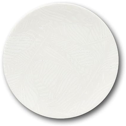 Saturnia Set 12 Piatti da Tavola Piani Breath Bianco in Porcellana 26 cm
