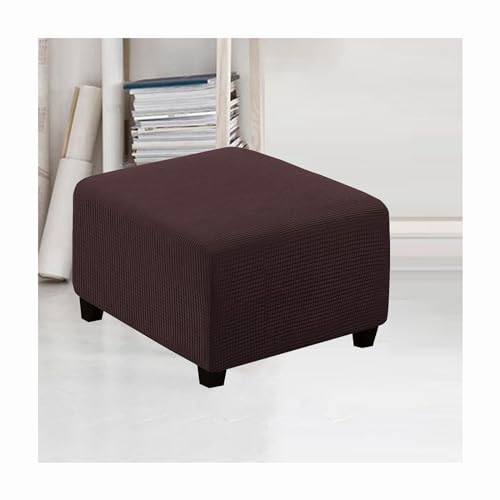 Mswborml Moderne Hussen für Fußhocker Viereckig Ottomane Schonbezug Hocker Bezug Jacquard Hockerbezug Quadratisch 70X70/80X80cm, Ottoman Cover Square Waschbar Abdeckung für Hocker,G