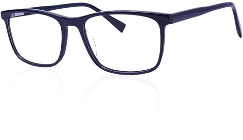 Cvantus Lunettes de lecture Premium | Qualité Ordonnance - Faites par des opticiens | Anti-lumière bleue & UV, Anti-reflets, Antistatique | Lunette loupe homme & femme carrées noires +1.00