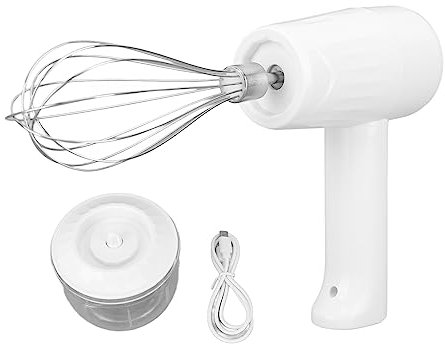 Sbattitore Elettrico Portatile, Sbattitore Per Panna a 3 Marce, Sbattitore Elettrico Portatile con Tritatutto, Sbattitore Elettrico Portatile Per Montare La Schiuma di Latte Per Montare La Torta di Bi