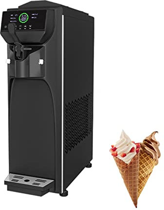 Macchina per Gelato Soft Commerciale da 780 W, Pannello LED Autopulente da 16 Litri/4,2 Galloni All'Ora, Macchina per Gelato Perfetta per Ristoranti, Snack Bar, Supermercati