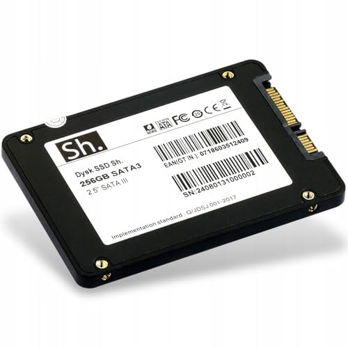 Sh. SSD 256GB 2.5 SATA III 6Gb/s – Unità a Stato Solido Interna, fino a 551MB/s in Lettura – Memoria Flash 3D NAND – Disco Duro SSD Interno per PC Desktop e Laptop