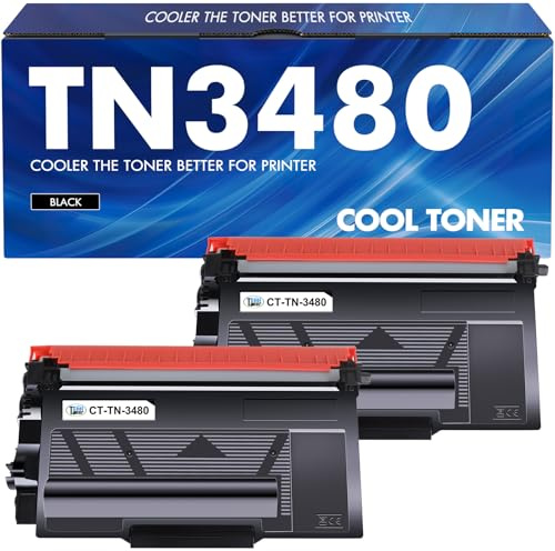 TN3480 TN-3480 Schwarz Toner Kompatibel für Brother TN3480 HL-L5100DN | TN 3480 Toner für MFC-L5700DW HL-L5200DW HL-L5000D HL-L6400DW DCP-L5500DN DCP-L6600DW MFC-L6800DW 2er-Pack