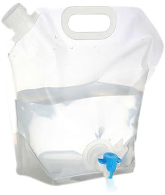 Générique Sac d'eau Pliable, 5L/10L Réservoirs d'eau De Camping Et Randonnée, Bidon À Eau Pliable avec Robinet, Conteneur d'eau Poche d'eau Flexible pour Camping Voyage Randonnée Pique-Nique Barbecue