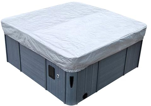 CANADIAN SPA CO. Cover Guard, Lona Protectora para Cubiertas aislantes, 2,43 x 2,43 x 0,3 m, Cubierta Protectora de Polietileno Tejido, protección contra los Rayos UV, el Viento y la Intemperie