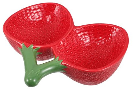 LIGIGWASH Piatto Ceramica Forma Di Fragola Elegante Servizio Giapponese Versatile Per Sashimi Insalate e Piatti Gourmet Facile Da Pulire e Rifinito Con Precisione