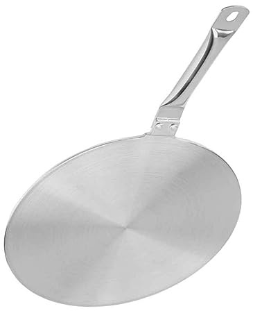 LAPYAPPE 1pieza Placa Guía Térmica De Acero Inoxidable Para Cocina De Inducción Adaptador De Calor Compatible Utensilios Para Cocción Uniforme Cocinas De Inducción Gas y Eléctricas