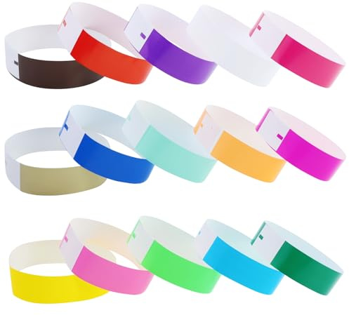 220 Stück Eintrittsbänder Festival Party Bänder,22 Farbe Wasserdicht Event Armbänder,19 x 250mm Multicolored Einlassbänder,Festival Armbänder für Club Party Sicherheit