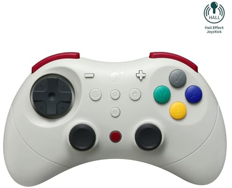 AKNES GuliKit Elves 2 Pro Manette sans fil pour Switch/Switch 2, Windows, iOS, Android - Joysticks à effet Hall, Taux d'Interrogation de 1000Hz, Switch 1/2 Wakeup, 3 Modes de Rumble,Gyro Aiming(Rétro)