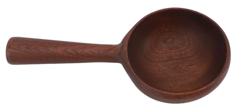 Cucharón de Madera para Cocina, Cuchara Sopera Multiusos con Mango Corto, Madera, Cucharón de Agua y Guiso, Ideal para Cocinar Sopas, Estofados y Uso Doméstico