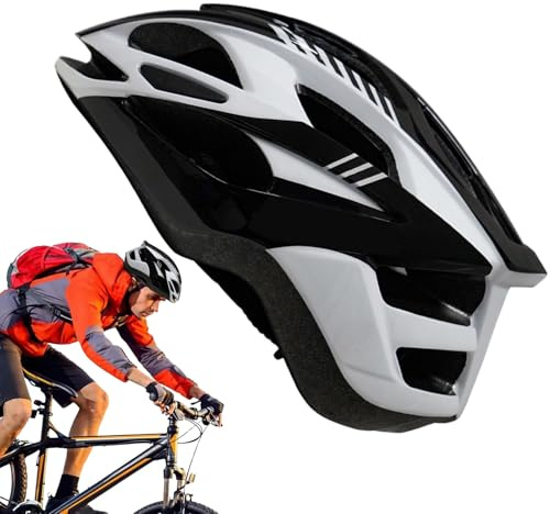 Casco da ciclismo, skateboard, per bici, protezione di sicurezza, con sottogola regolabile, per strada, montagna, scooter, pattinaggio, equitazione, sport all'aria aperta, per uomini e donne