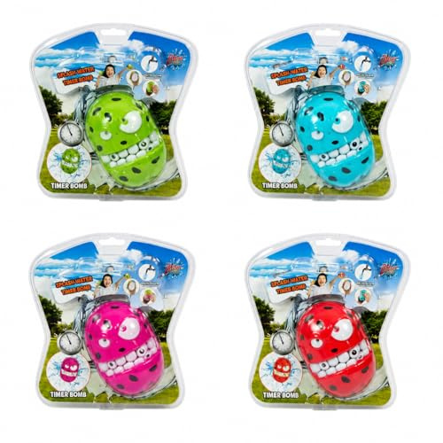Water Bomb Timed Balloon Toy, 3 Pack, Randomly Assorted Colours, Kids Pool Party Garden Holiday, Outdoor Water Games, Kids