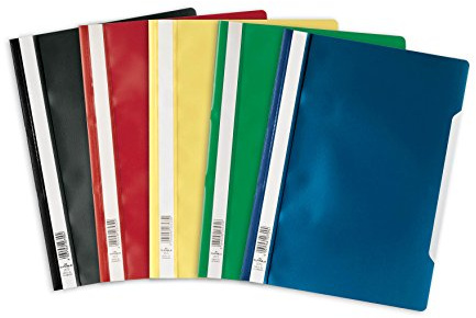 Durable 252300 Sichthefter (A4 Standard, PP) 25er Packung farbig sortiert