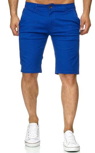 Herr Chino Bermuda Shorts Sommarbyxor Kortbyxor Fredy & Roy Minimalistisk, Color:Blue, Size:29W