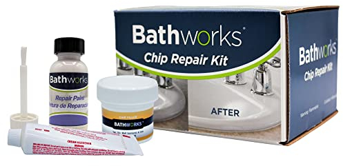 Bathworks Reparatur-Set für Wannen und Fliesen, 113 ml, für Badewannen, Waschbecken, Fliesen, Waschbecken (weiß)