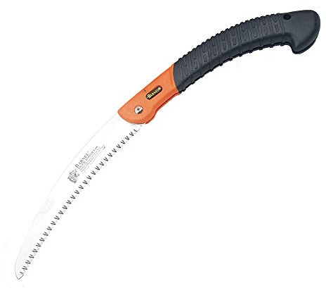 BARNEL Z240 Professional Folding Pruning Saw - 9.5 (240mm) - Curved Tiger Tooth Blade - Cuts On The Pull Stroke