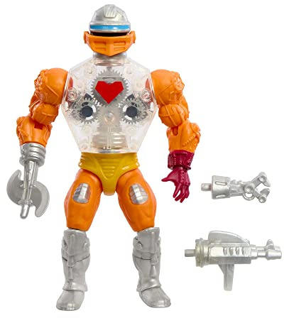 Masters of the Universe Origins - Personaggio Roboto con Armatura Snake Men, Action Figure MOTU Snodata da Collezione con Accessori e Mini Fumetto, Giocattolo per Bambini, 6+ Anni, HKM69​​