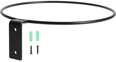 Operitacx Blumentopfhalter Wandmontage 8- Zoll- Blumentopfhalter- Ring Wandmontage- Metall- Pflanzring- Haken- Aufh?nger Wandhalterung für Innen- ?enbereich Schwarz H?ngende Pflanzenhalter