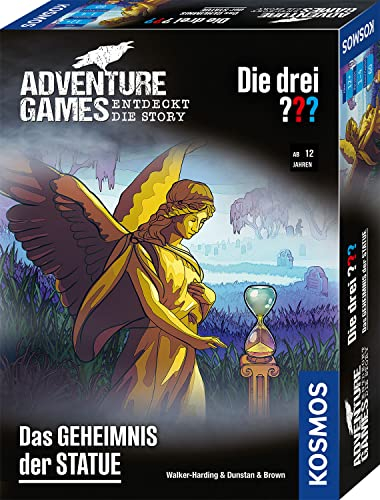 KOSMOS 682835 Adventure Games - Die drei ??? - Das Geheimnis der Statue, Entdeckt die Story, spannendes Fantasy-Abenteuer-Spiel, Kooperatives Gesellschaftsspiel für 1 bis 4 Personen, ab 12 Jahre