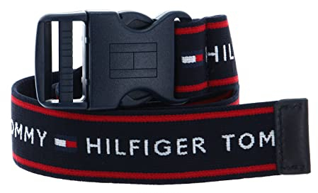 Tommy Hilfiger Plaque Webbing Belt Kids W80 Blue
