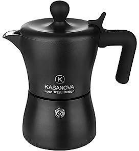 KASANOVA Caffettiera 3 tazze K - Line Design Luca Trazzi