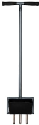 Rasenspecht Handaerifizierer (3 x 20 mm Spoon, acero, recubrimiento en polvo en antracita, 95 cm: para personas a partir de 1,80 m de tamaño)