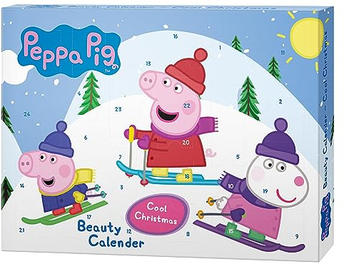 KTN Dr. Neuberger Peppa Pig - Bad & Spaß-Kalender, Cool Christmas, Adventskalender gefüllt mit Kosmetik und Pflege Produkten